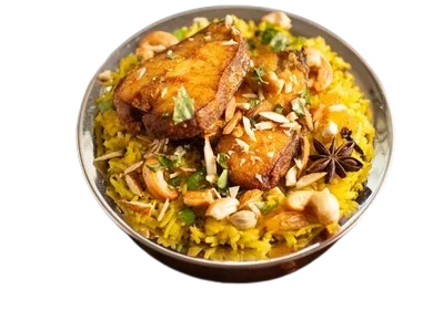 Hyderabadi Dum Fish Biryani