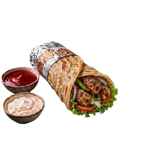Chicken Kabab Pratha Roll