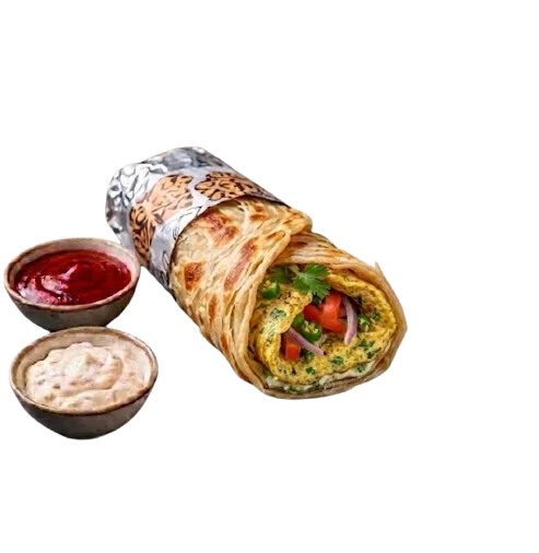 Omelette Paratha Roll